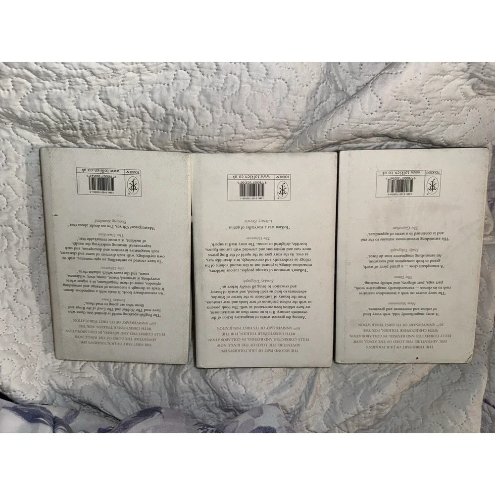 Lord of the Rings 50th Anniversary Hardcover Slipcase JRR Tolkien Books 1-3